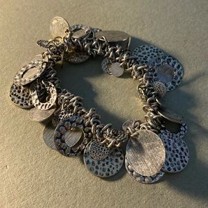 Stretch dangling charm bracelet